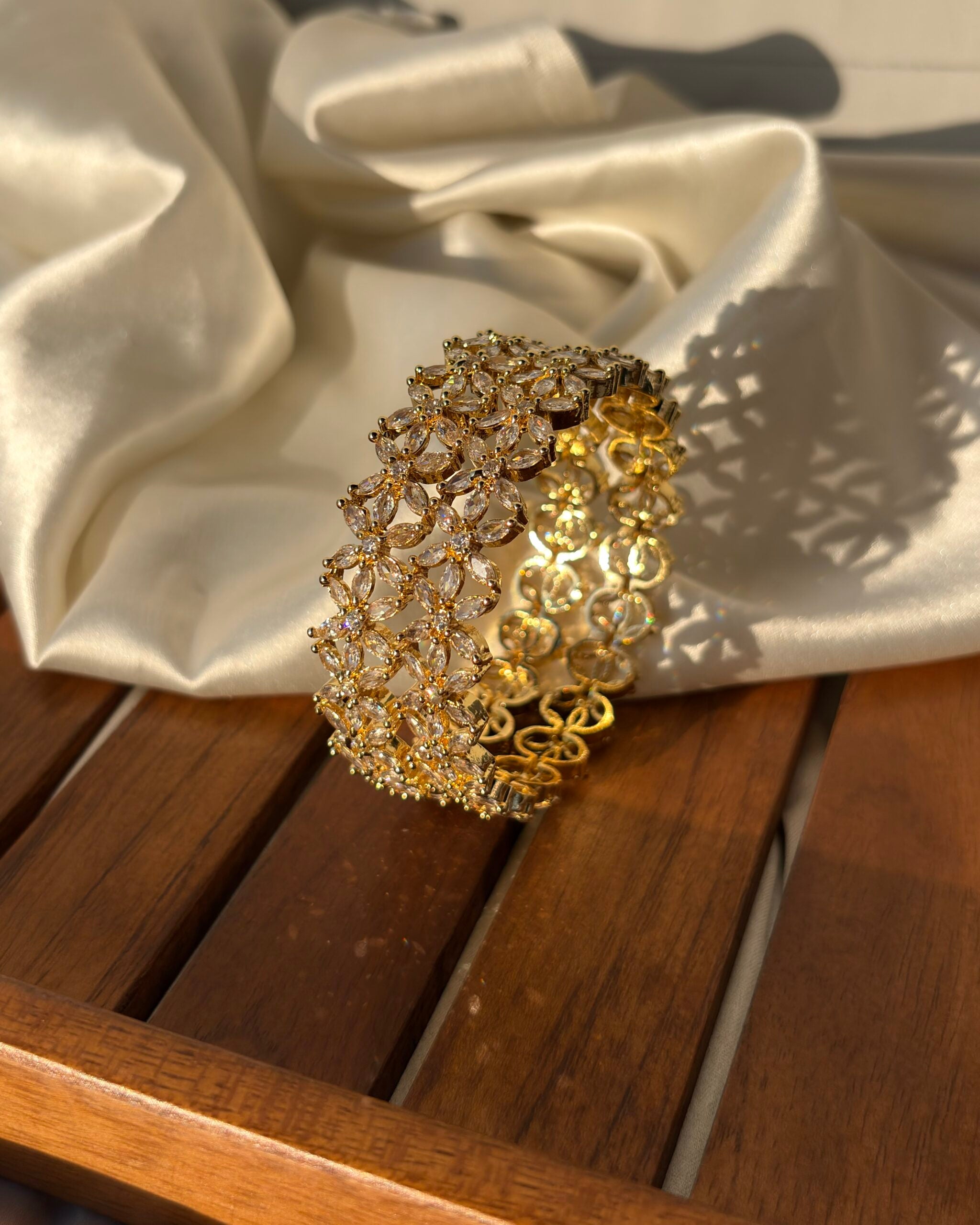 American diamond bangles(Gold) image 0