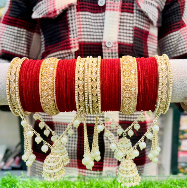 Hanging bridal bangles set image 1
