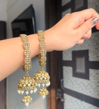 Classy drop antique jhumka image 0