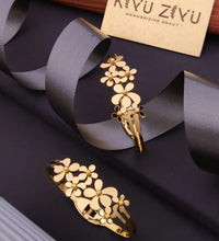 Gold Plated Chic Floral Bracelet image 0
