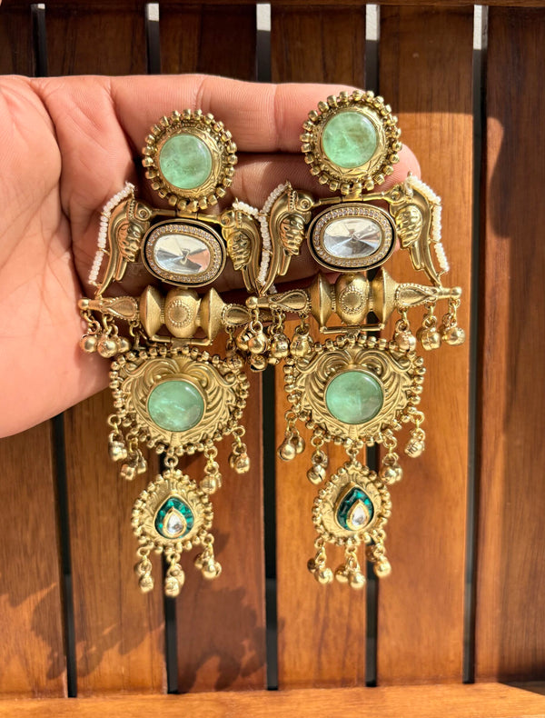 Kashmiri kudan earrings image 0