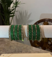 Sleek bangle set - green, 2-10 image