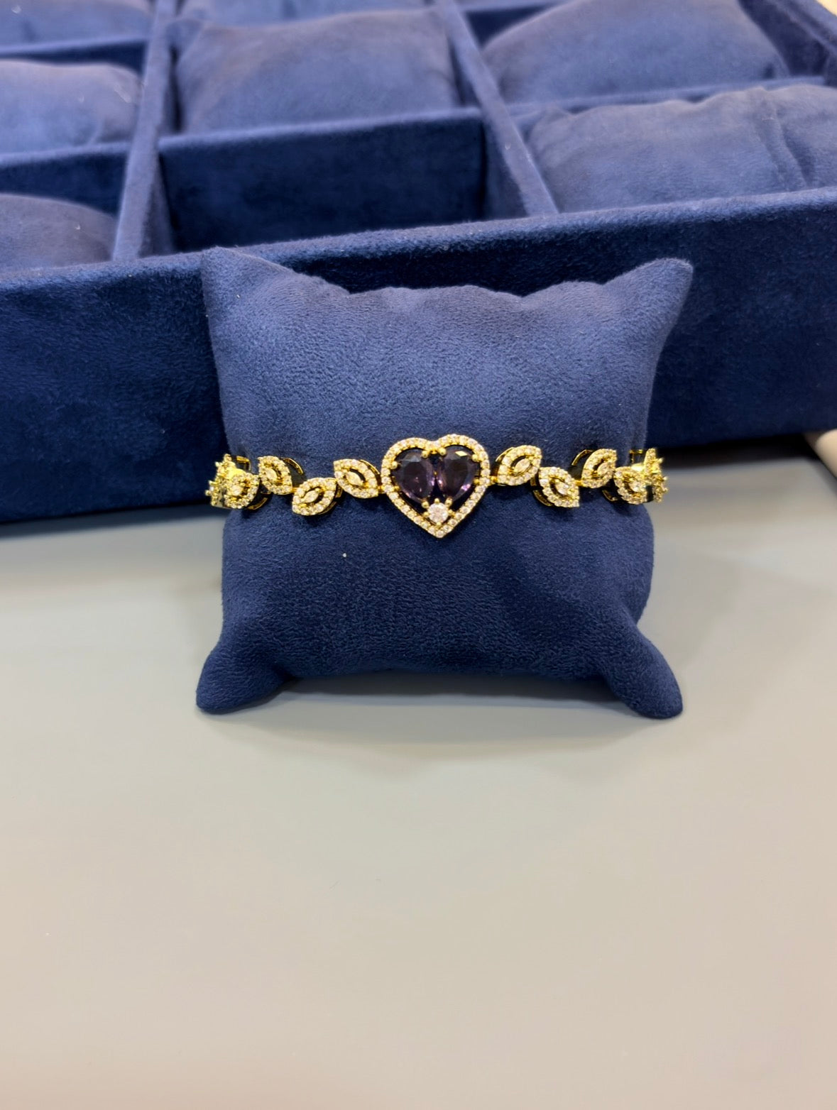 American Diamond Stone Tennis Bracelet