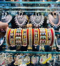 Multi rajwada bangles set image 1