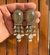 REGAL DROP EARRINGS - Sea Green image