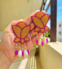 Lotus Drop Earrings image 0
