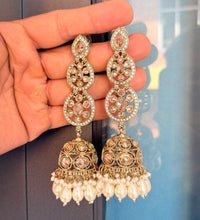 Rajwada beed jhumka earrings image 0