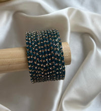 Starlit Harmony– Luxe Heart Glass Bangles image 0