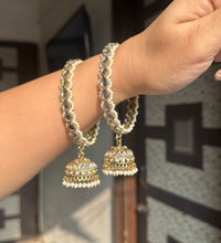 Golden jhumka bangles image 1