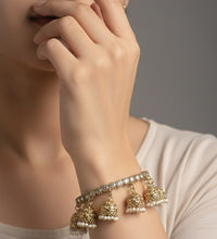 Classy 5 jhumka bangles(4pcs) image 0
