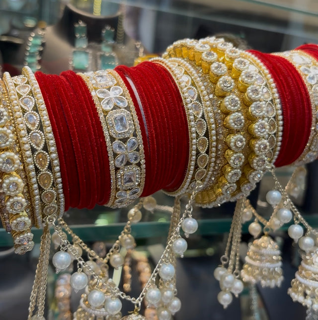 Hanging bridal bangles set image 1
