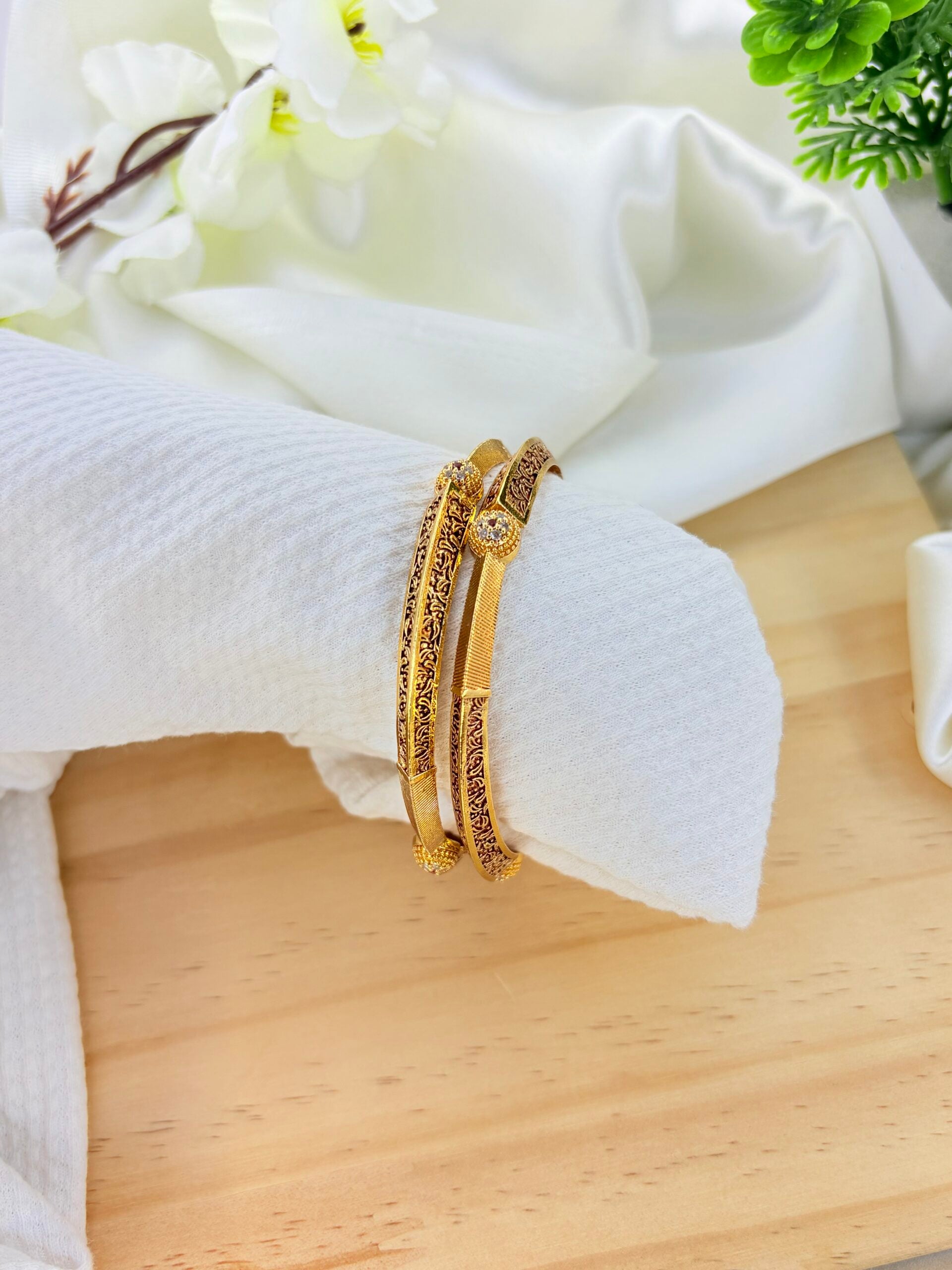 Golden grace brass kada image 1