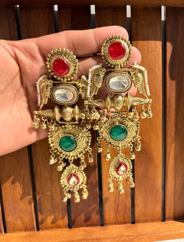 Kashmiri kudan earrings image 0