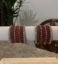 Sleek bangle set - Mehroon, 2-10 image