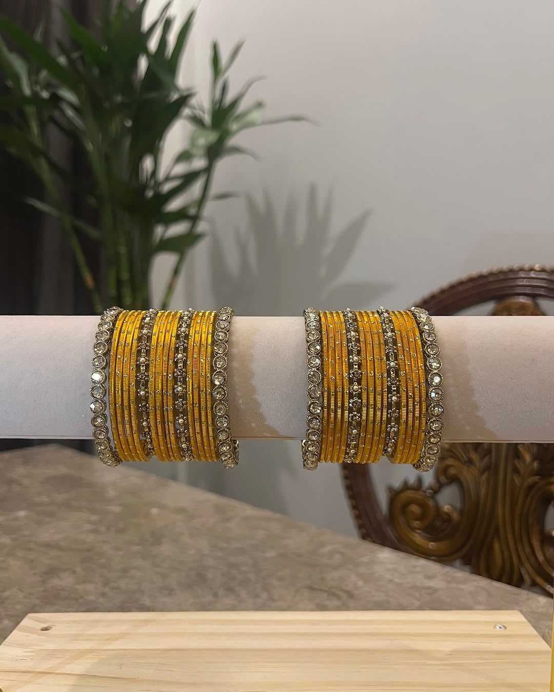 Sleek bangle set - Mustard, 2-10 image
