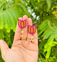 Little lotus earrings image 0