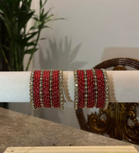 Sleek bangle set - Red, 2-8 image