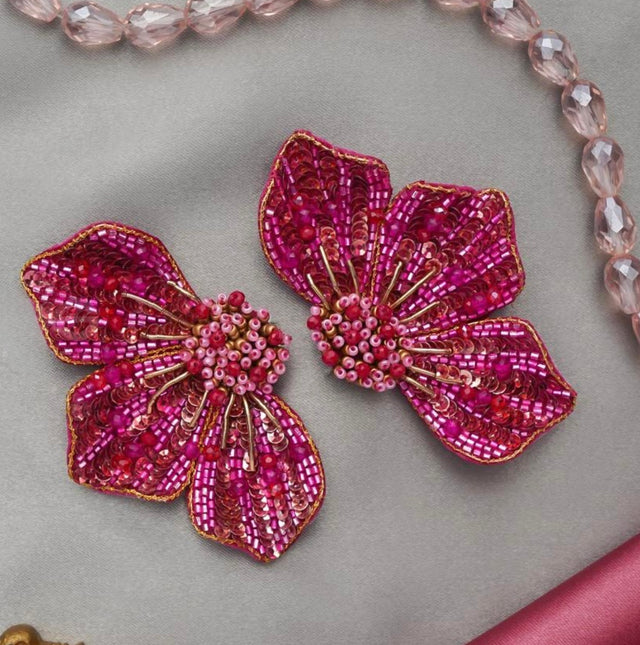 Irish pink earring image 0
