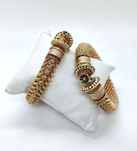 Openable screw floral bangle image 0