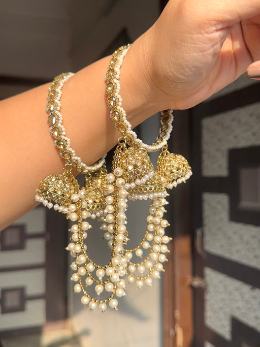 Classy bridal tripple jhumka bangles(one hand) image 0