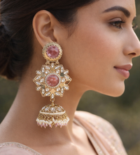 ZULF EARRINGS - grape pink image