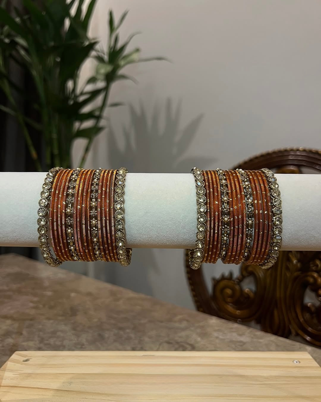 Sleek bangle set - Rust, 2-6 image