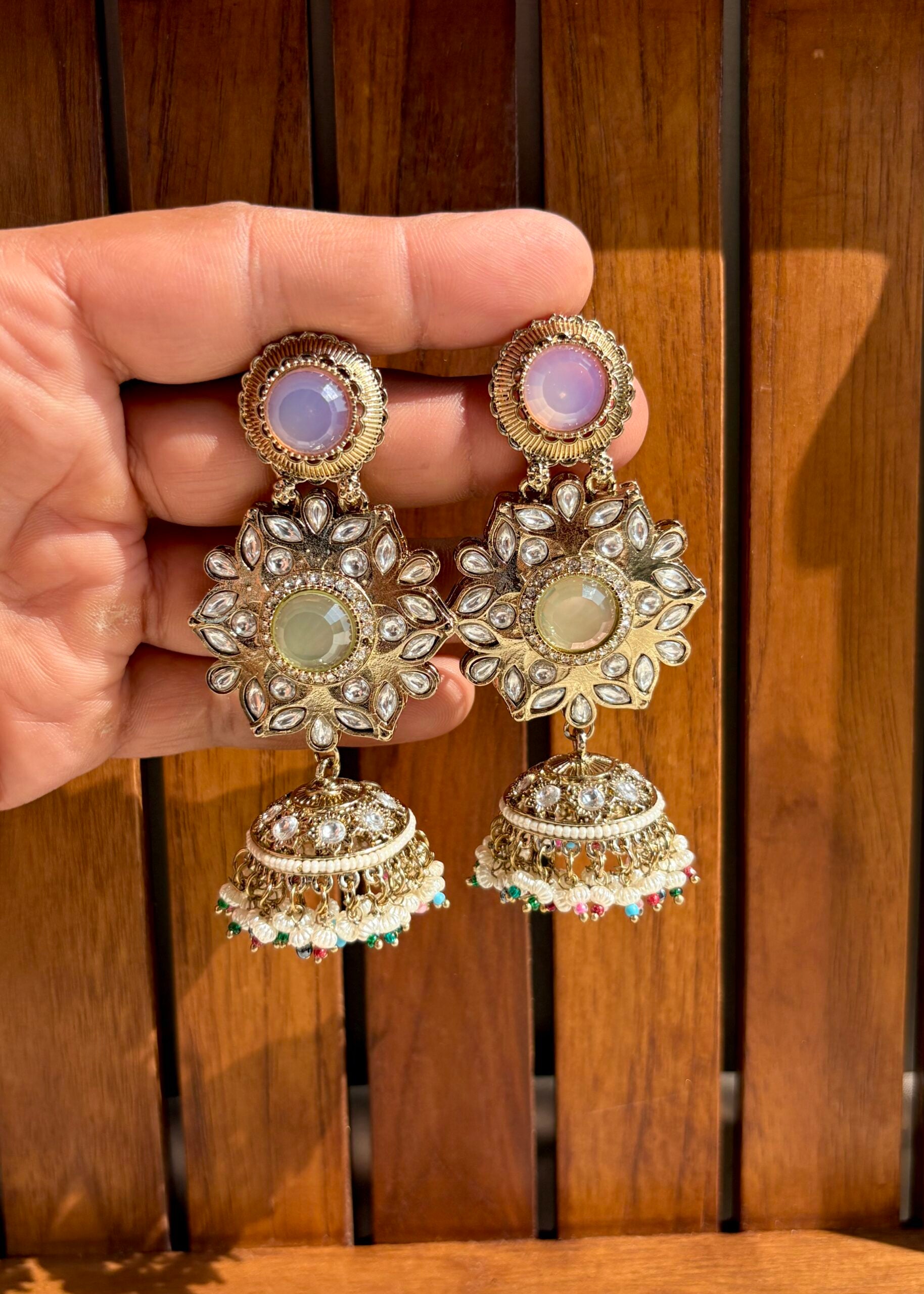 ZULF EARRINGS - Mint-pink image