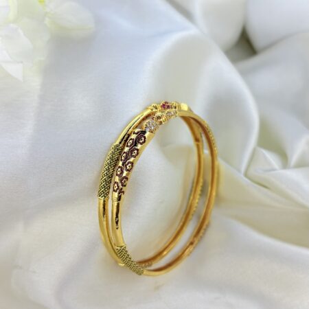 Golden aura bangles