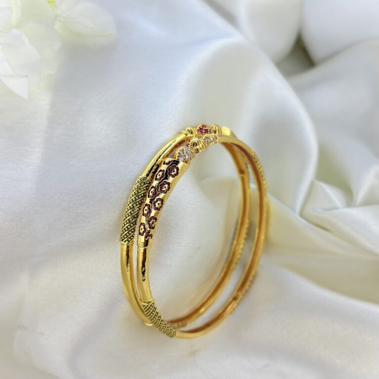 Golden aura bangles