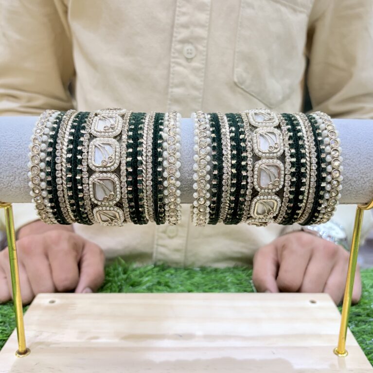 Antique mop bangle set