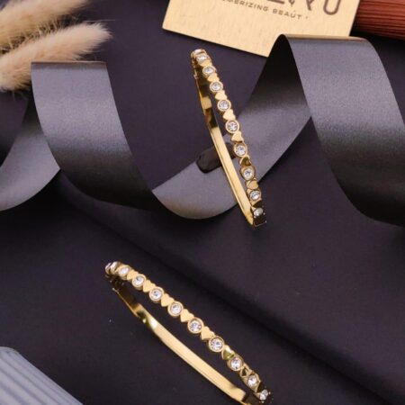 Gold Plated Charlotte Heart Bracelet