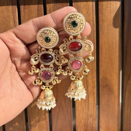 Kashmiri drop earrings