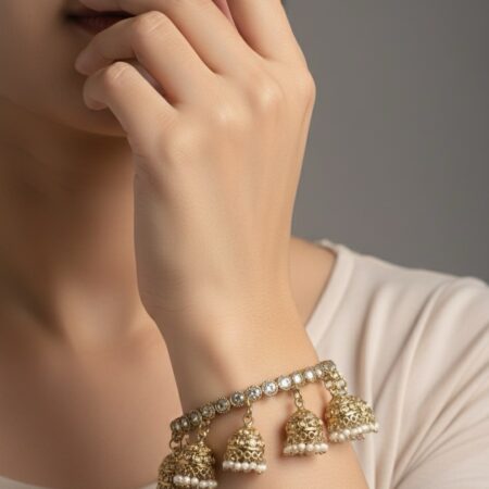 Classy 5 jhumka bangles(4pcs)