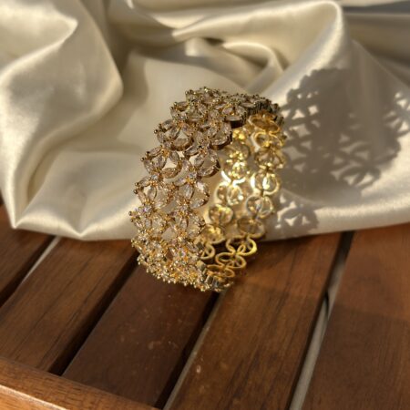 American diamond bangles(Gold)