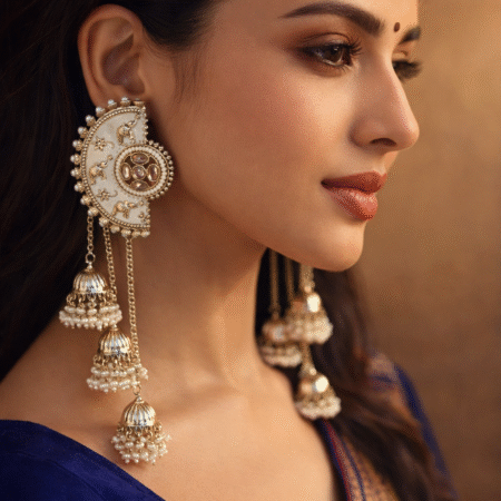 Antique heritage Kashmiri earrings