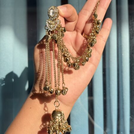 Ghungroo drop layered earrings