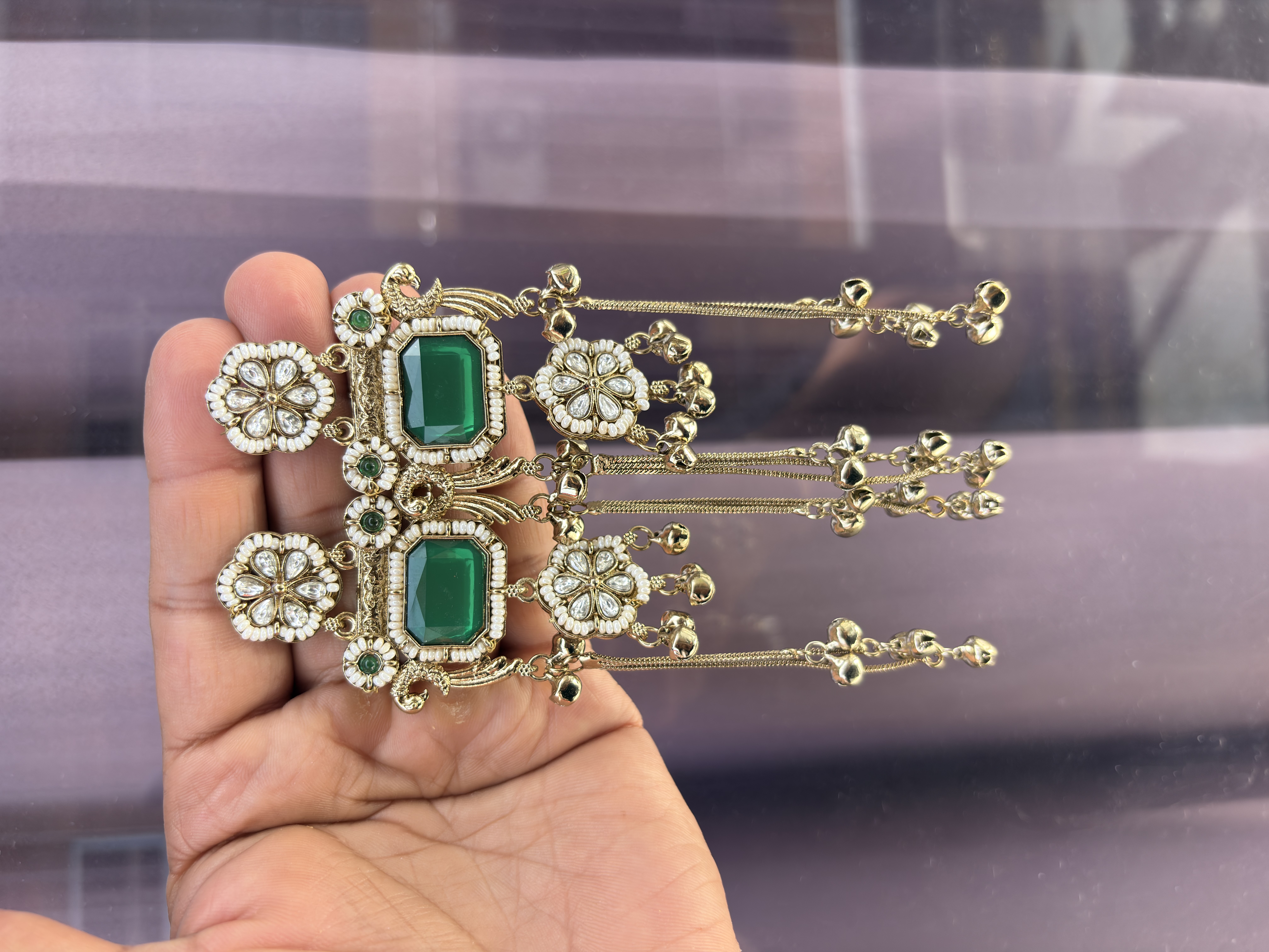 Kashmiri drop earrings